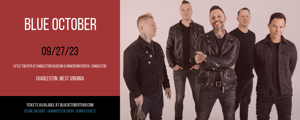 Blue October at Little Theater at Charleston Coliseum & Convention Center at Little Theater at Charleston Coliseum & Convention Center