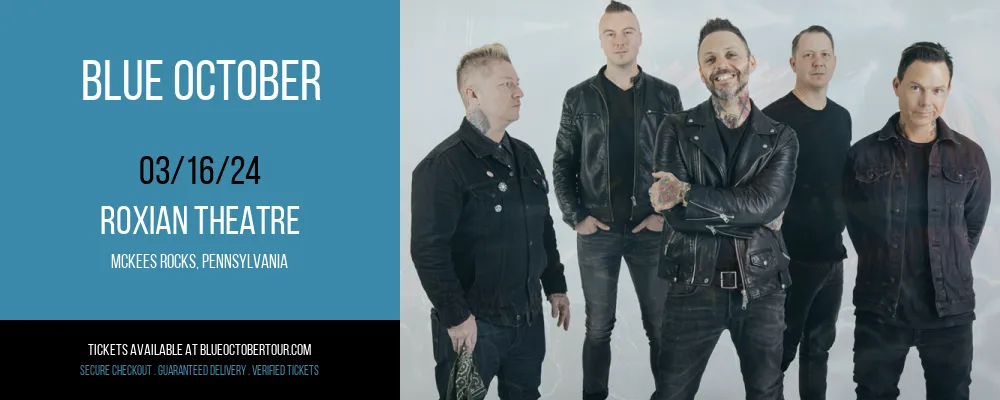 Blue October at Roxian Theatre at Roxian Theatre