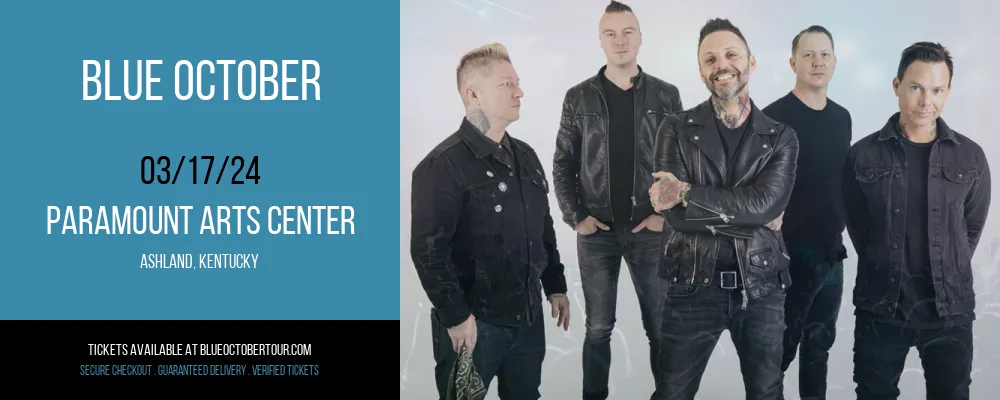 Blue October at Paramount Arts Center at Paramount Arts Center