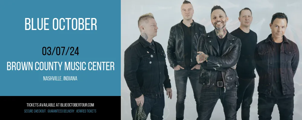 Blue October at Brown County Music Center at Brown County Music Center